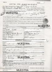 Muestra copia certificada apostillada