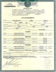 Muestra acta nacimiento Tlaxcala